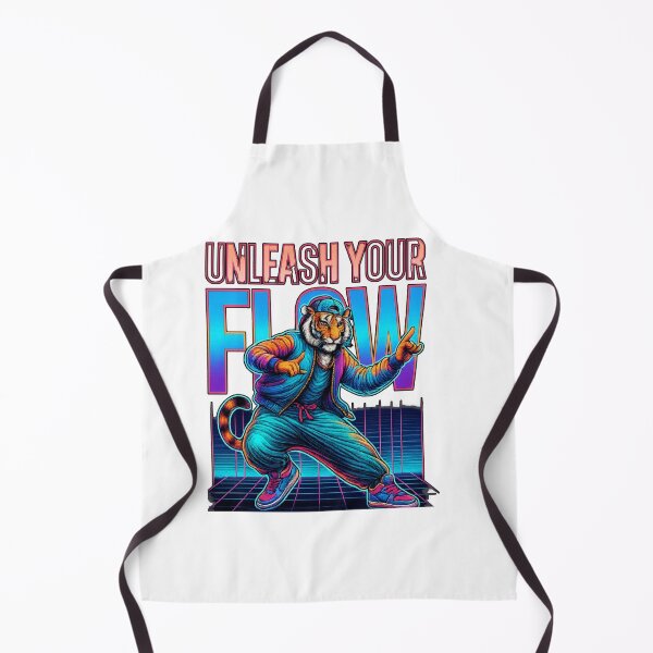 Item preview, Unleash Your Flow – Neon Tiger Dance Art designed and sold by JenniferCreaArte .