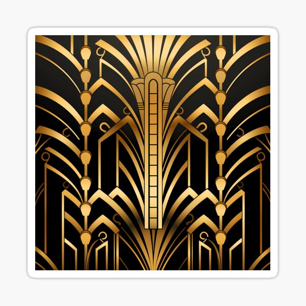 Item preview, Glamorous Art Deco Chic Ombre Vintage Trendy Pattern designed and sold by DEC02.