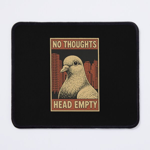 Item preview, No Thoughts Head Empty Pigeon T-Shirt designed and sold by queenzoid.