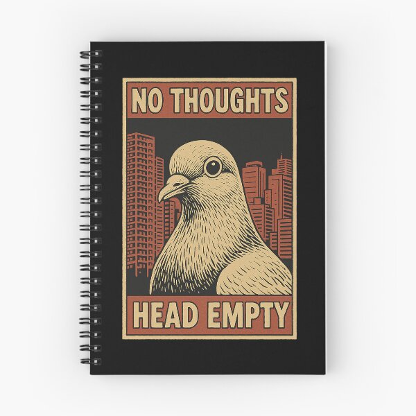 Item preview, No Thoughts Head Empty Pigeon T-Shirt designed and sold by queenzoid.