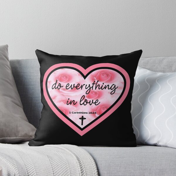 Item preview, Do Everything In Love, 1 Corinthians 16:14, Rose Filled Heart designed and sold by Scripture66.