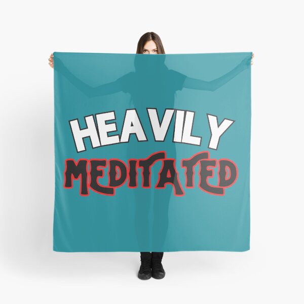 Item preview, Heavily Meditated Funny Meditation Quote designed and sold by Lovemountain.