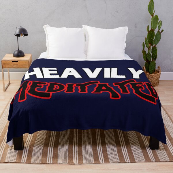 Item preview, Heavily Meditated Funny Meditation Quote designed and sold by Lovemountain.