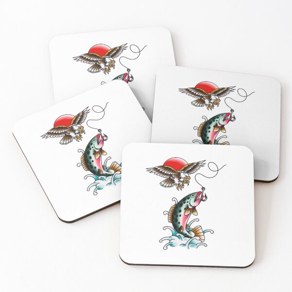 Item preview, Caught like a fish designed and sold by Sillysoybeantattoos.
