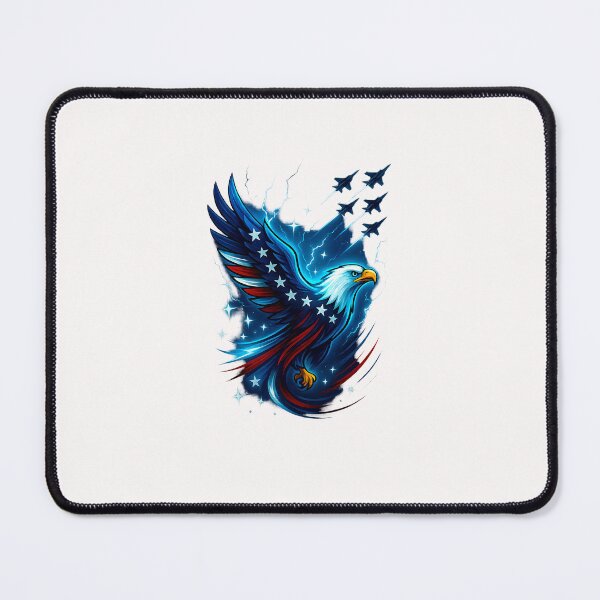 Item preview, Patriotic Red Blue USA Flag Fighter Jets 4th of July designed and sold by facegm.