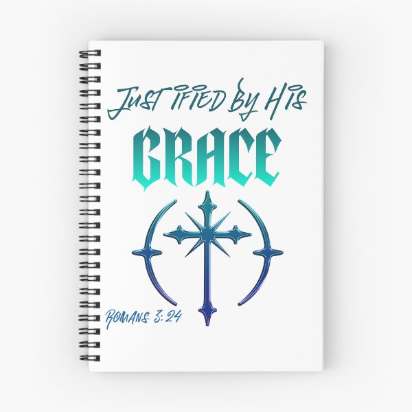 Item preview, Justified by His Grace, Romans 3:24 designed and sold by Scripture66.