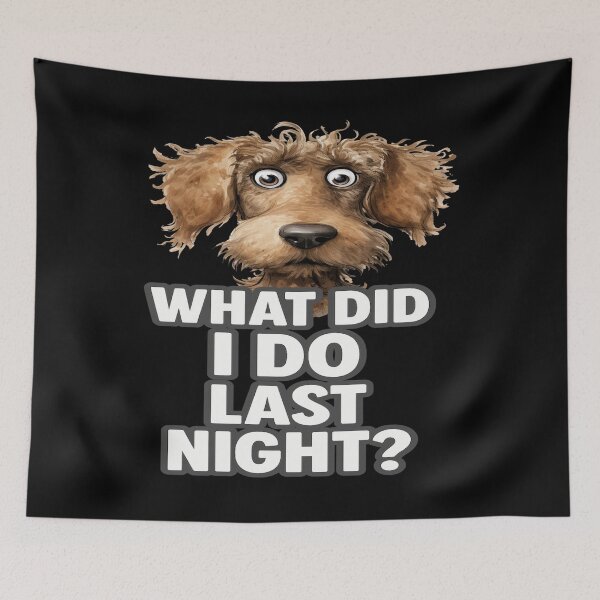 Item preview, Funny Guilty Dog – What Did I Do? designed and sold by ArtbyCrystal.