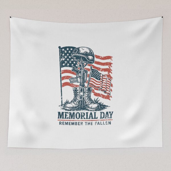 Item preview, Retro Memorial Day Remember The Fallen  designed and sold by queenzoid.