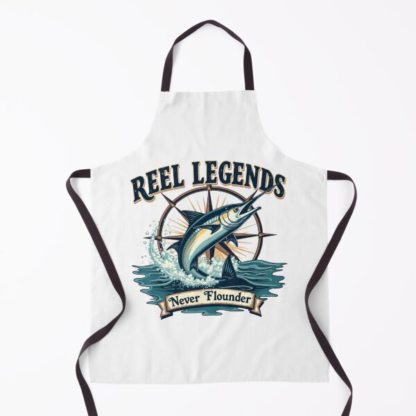 Item preview, Reel Legends Never Flounder designed and sold by PerkzPrints.