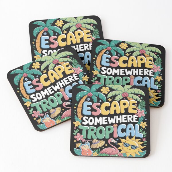 Item preview, Escape Somewhere Tropical Day Of The Tropics designed and sold by MAKOPOKOShop.