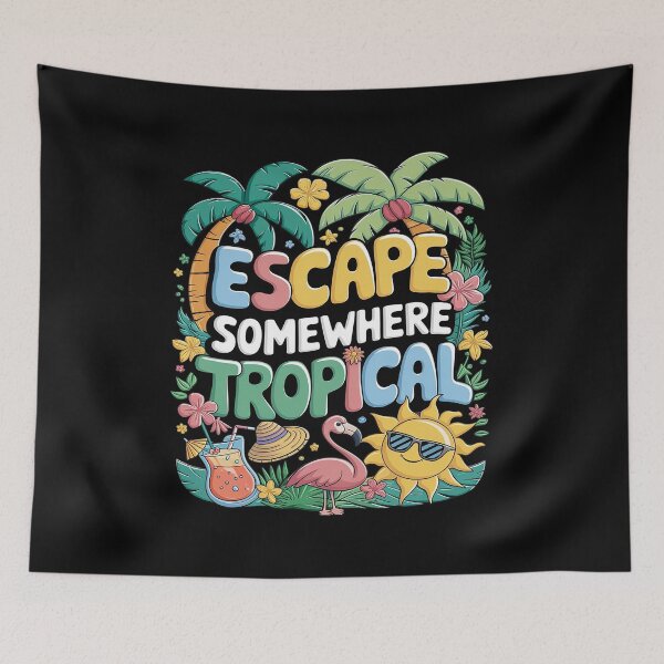 Item preview, Escape Somewhere Tropical Day Of The Tropics designed and sold by MAKOPOKOShop.