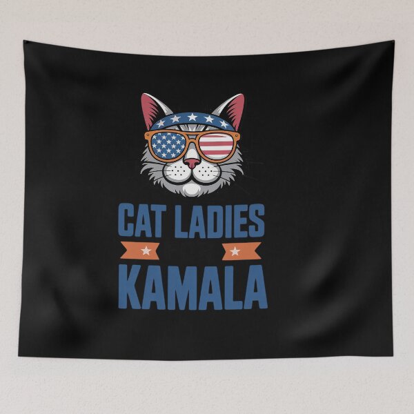 Item preview, Cat Ladies For Kamala Kamala Harris 2024 President designed and sold by splindoershop.