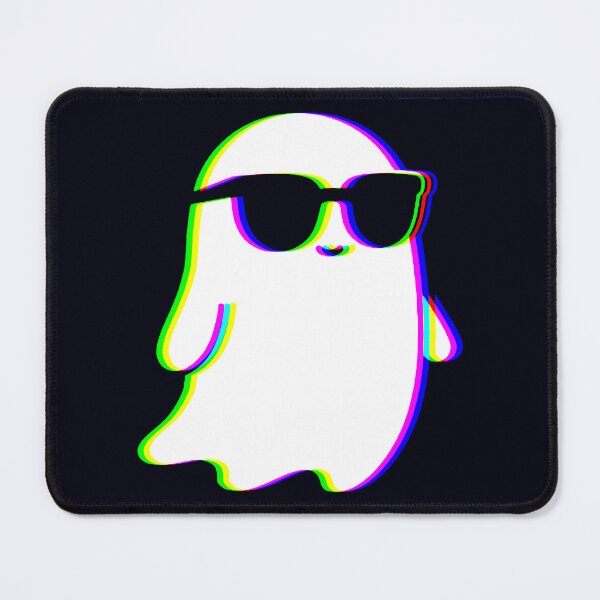 Item preview, Cool Glitch Ghost with Sunglasses – Retro Vaporwave Halloween Vibes designed and sold by Taans-Creation.