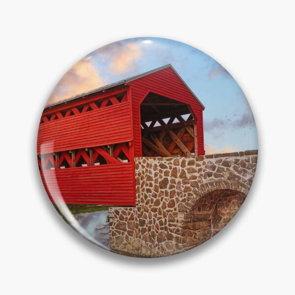 Item preview, Red Covered Bridge designed and sold by Alex Preiss.