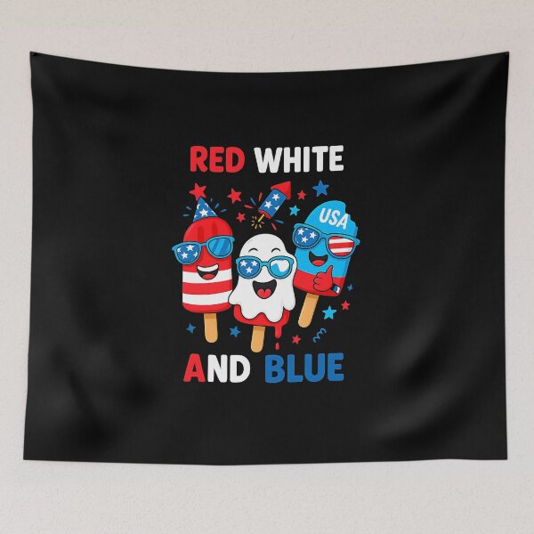 Item preview, Patriotic Red White Blue Boy Men 4th July Popsicle USA Flag designed and sold by diyoor.