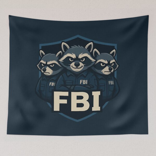 Item preview, Secret Force Raccoon designed and sold by Scribbles Aboo.