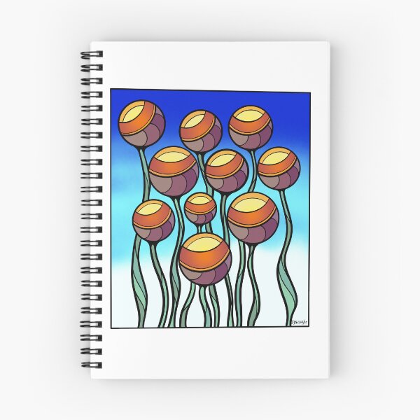 Item preview, Round abstract glowing flowers designed and sold by DaveDanchuk.
