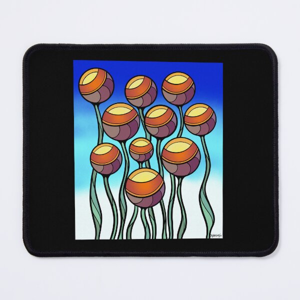 Item preview, Round abstract glowing flowers designed and sold by DaveDanchuk.