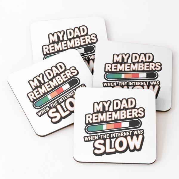 Item preview, Funny 90s Dad T-Shirt – My Dad Remembers When the Internet Was Slow – Retro Father's Day designed and sold by CuteDesignables.