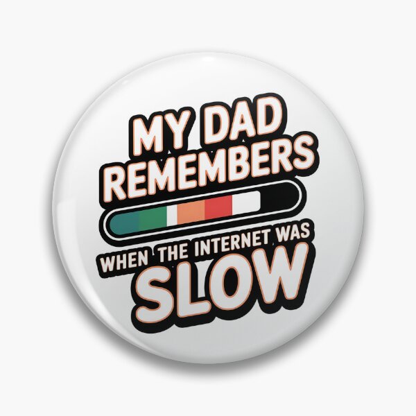 Item preview, Funny 90s Dad T-Shirt – My Dad Remembers When the Internet Was Slow – Retro Father's Day designed and sold by CuteDesignables.