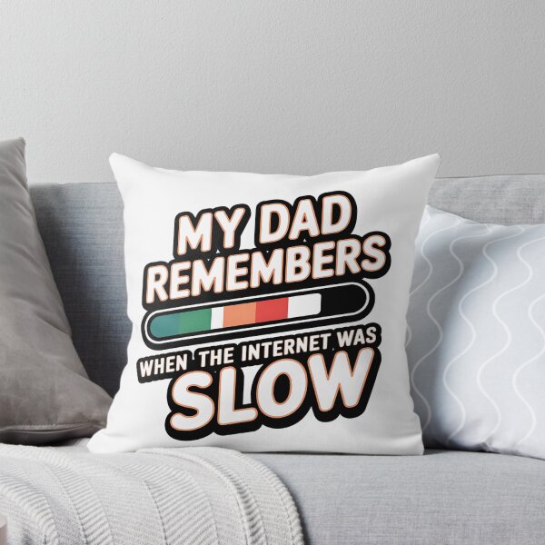 Item preview, Funny 90s Dad T-Shirt – My Dad Remembers When the Internet Was Slow – Retro Father's Day designed and sold by CuteDesignables.