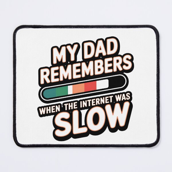 Item preview, Funny 90s Dad T-Shirt – My Dad Remembers When the Internet Was Slow – Retro Father's Day designed and sold by CuteDesignables.
