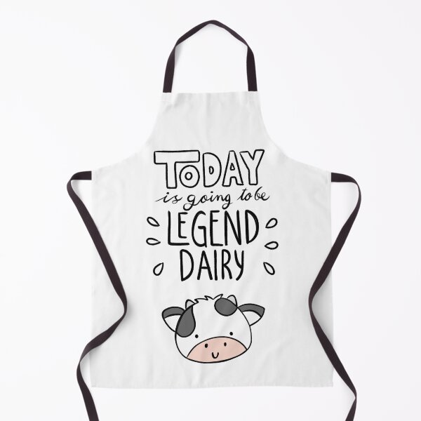 Item preview, Legend Dairy – Kawaii cow with a funny message designed and sold by Maita San.