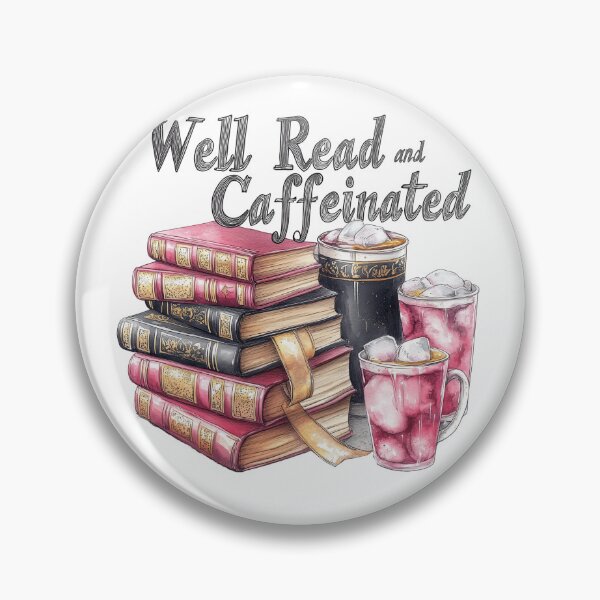 Item preview, Well Read and Caffeinated designed and sold by TheEmptyBottleStudio.