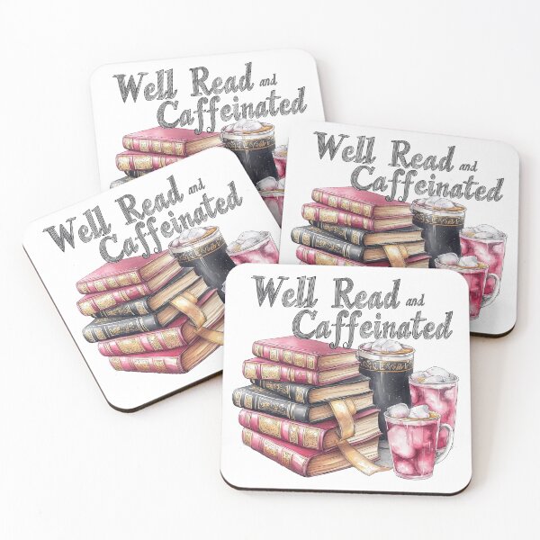 Item preview, Well Read and Caffeinated designed and sold by TheEmptyBottleStudio.
