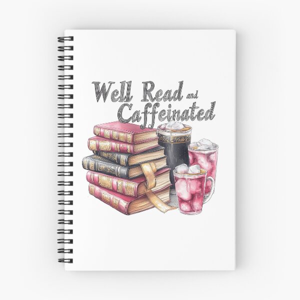Item preview, Well Read and Caffeinated designed and sold by TheEmptyBottleStudio.