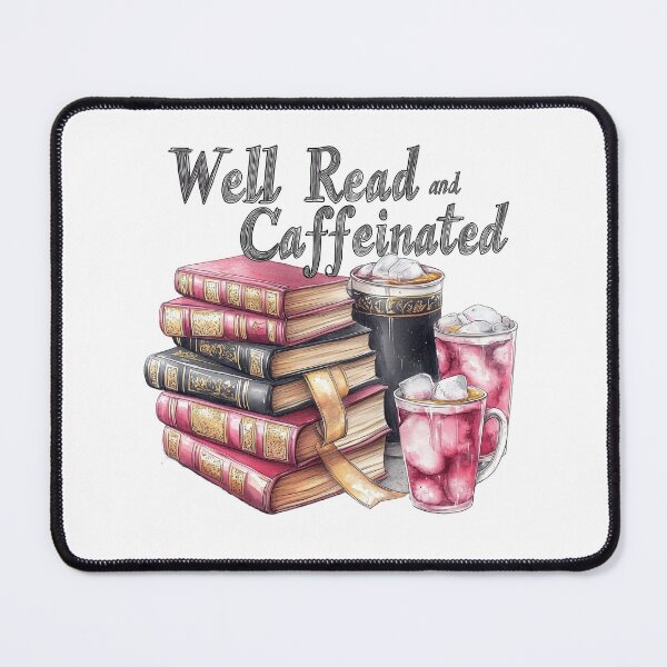 Item preview, Well Read and Caffeinated designed and sold by TheEmptyBottleStudio.