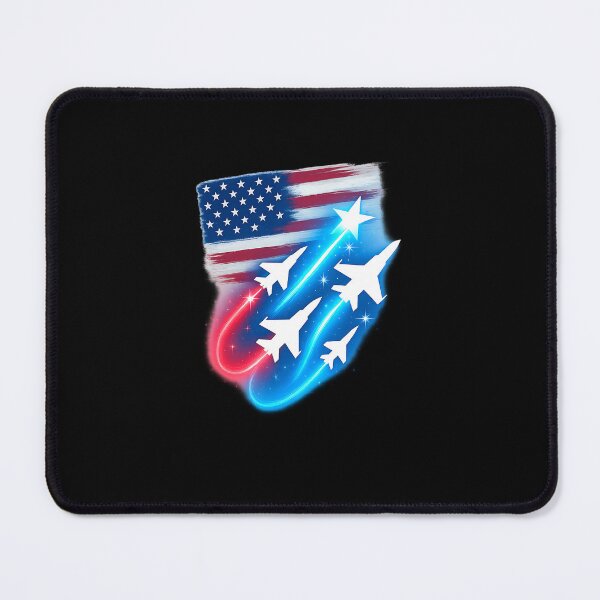 Item preview, Red White and Blue Fighter Jets with Fireworks 4th of July designed and sold by diyoor.