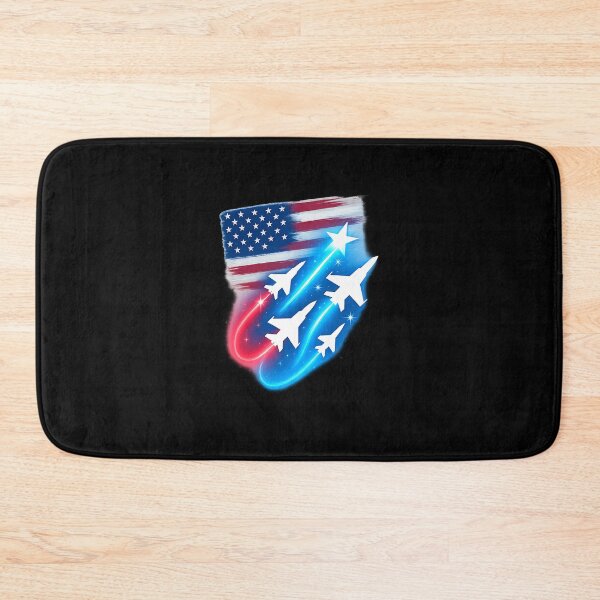 Item preview, Red White and Blue Fighter Jets with Fireworks 4th of July designed and sold by diyoor.