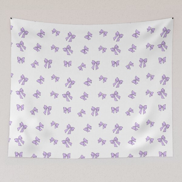 Item preview, cute pastel lilac, purple, violet, ribbon design pattern designed and sold by Smuchie.