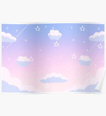 Cotton Candy Clouds Poster