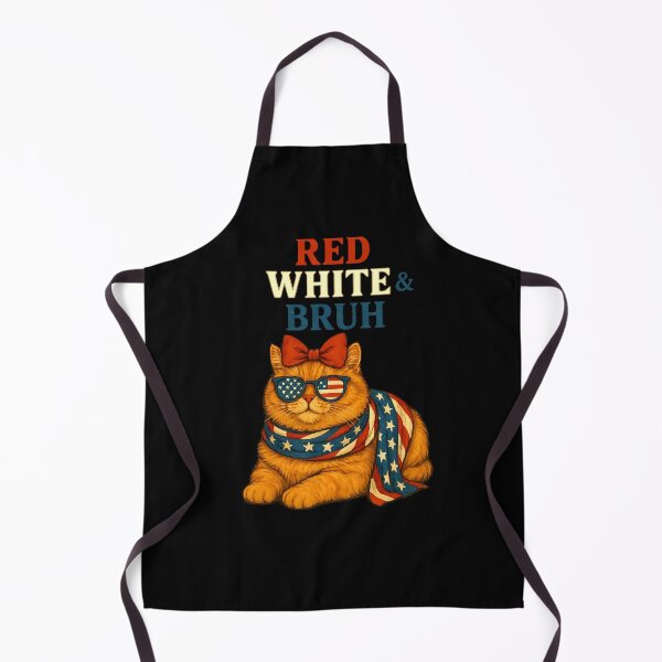 Item preview, Red White Bruh Funny Cat Forth Of July 4th American Flag Men designed and sold by diyoor.