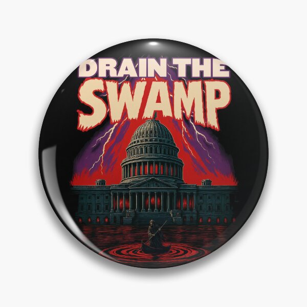 Item preview, Drain the Swamp – Anti-Establishment Political Horror Art designed and sold by Victor Shadehorn.