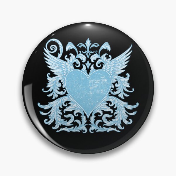 Artikelvorschau, Y2K Gothic Herz Emblem entworfen und verkauft von Dollette Heaven.