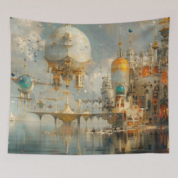 Item preview, Cathedral of the Skydwellers designed and sold by NeoNebulaArt.