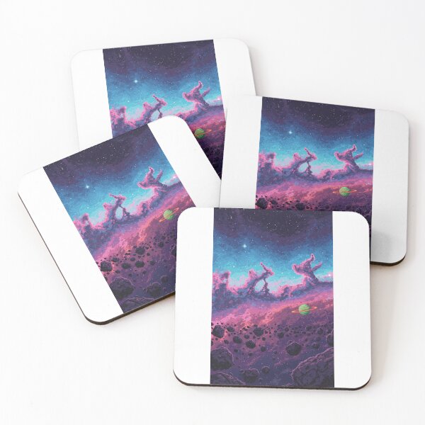 Item preview, Pixel Art Cosmic Nebula with Green Planet Case– Vibrant Space Aesthetic designed and sold by Greemo03.