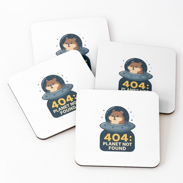 Item preview, 404: Planet Not Found” (Hamster in UFO) designed and sold by DAYandMONTH.