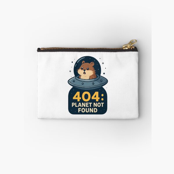 Item preview, 404: Planet Not Found” (Hamster in UFO) designed and sold by DAYandMONTH.