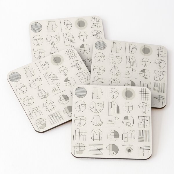 Item preview, Abstract Geometric Line Art Collection designed and sold by VIDURBHANDAARI.