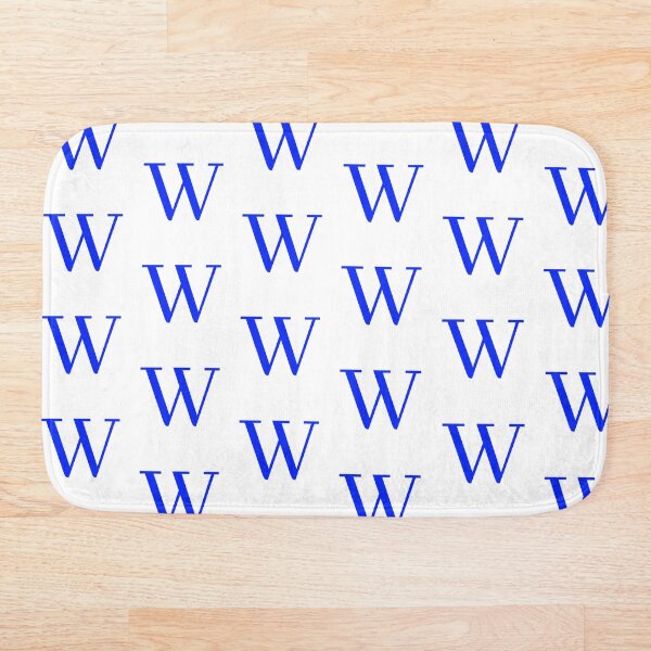 Artikelvorschau, Blue W Initial entworfen und verkauft von Ruby Power.