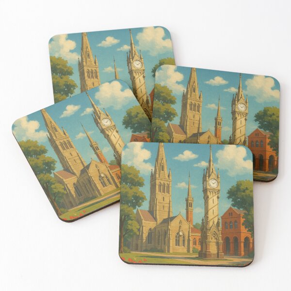 Item preview, Leicester City Centre with Clock Tower and Cathedral designed and sold by Places On Earth.