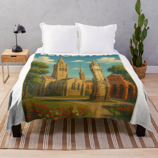 Item preview, Leicester City Centre with Clock Tower and Cathedral designed and sold by Places On Earth.