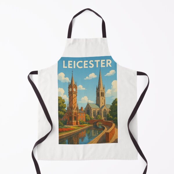 Item preview, Leicester Canal Scene with Clock Tower and Church Spire designed and sold by Places On Earth.