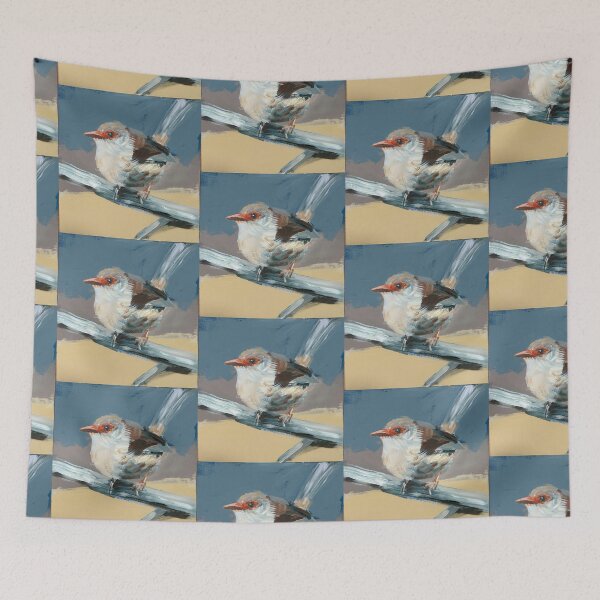 Item preview, Fairy Wren painting. designed and sold by Cat Leonard.