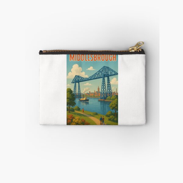Item preview, Middlesbrough Transporter Bridge with River Tees View designed and sold by Places On Earth.