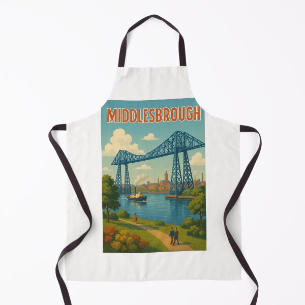 Item preview, Middlesbrough Transporter Bridge with River Tees View designed and sold by Places On Earth.